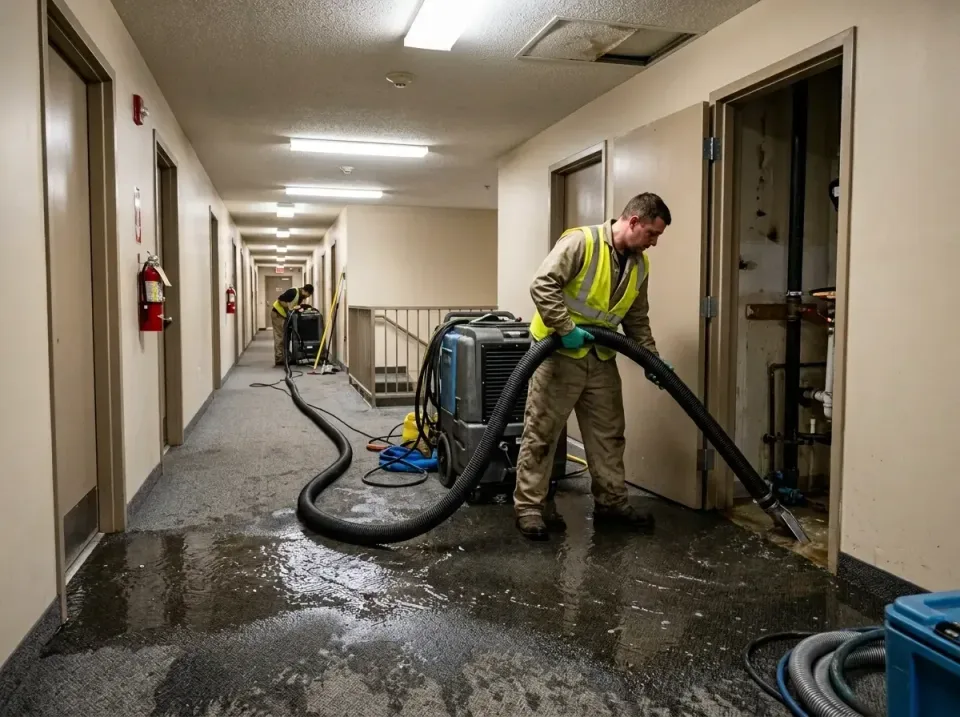 multi-unit-apartment-hallway-f-005 — frequently asked questions, Emergency Burst Pipe Water Extraction & Removal in Jeannett…